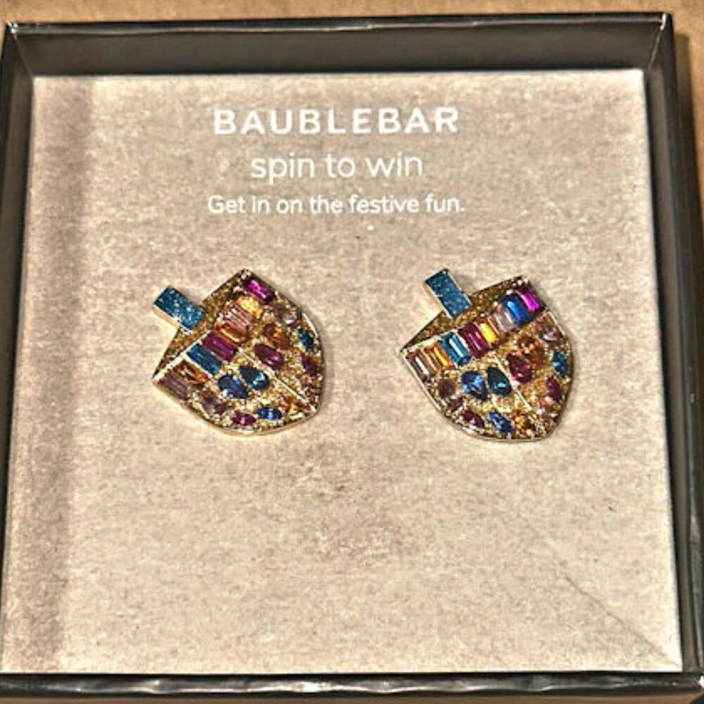Baublebar Dreidel Rhinestone Post Earrings